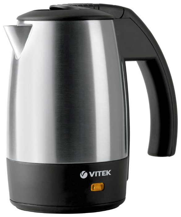 Изображение Электрический чайник VITEK VT-1154 SR (1000 Вт/0,5 л /металл/черный, серебристый)