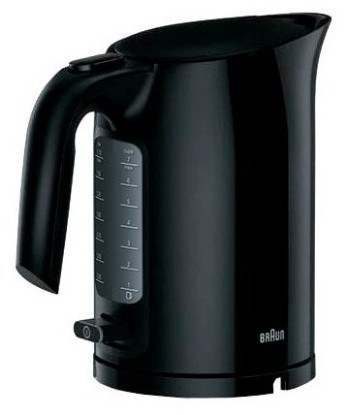 Изображение Электрический чайник Braun WK3110BK (3000 Вт/1,7 л /пластик/черный)