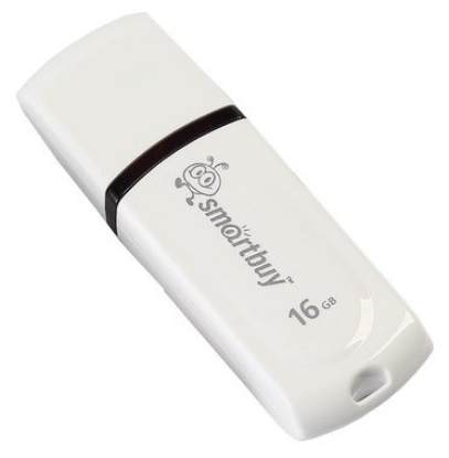 Изображение USB flash SmartBuy Paean,(USB 2.0/16 Гб)-белый (SB16GBPN-W)