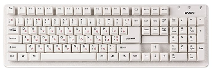 Изображение Клавиатура Sven Standard 301 (USB), (белый)