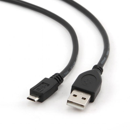 Изображение Кабель соединительный Gembird CCP-mUSB2-AMBM-0.5M USB 2.0 A Micro USB 2.0 B черный 0,5 м