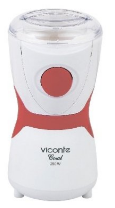 Изображение Кофемолка Viconte VC-3106 (75 г/280 Вт /красный, белый)
