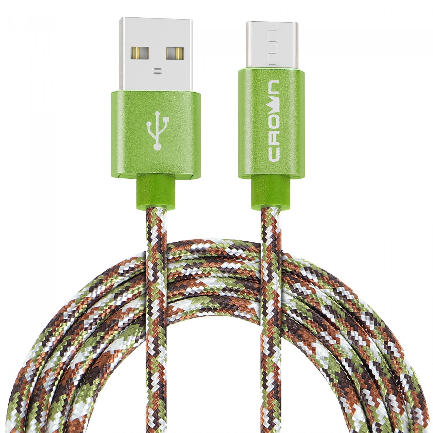 Изображение Кабель соединительный Crown CMCU-3092C USB 2.0 A USB 3.0 C разноцветный 1 м