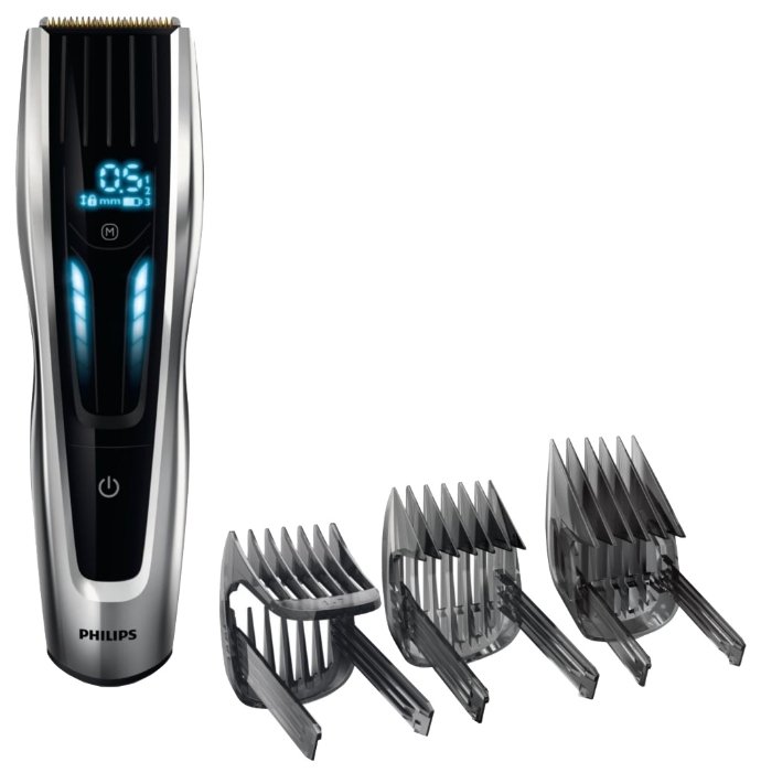 Изображение Машинка для стрижки  Philips HC9450/15, серебристый, черный