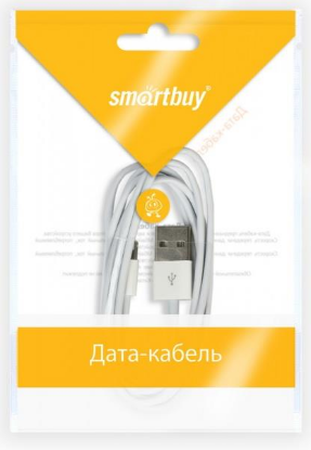 Изображение Кабель соединительный SmartBuy iK-512 USB 2.0 A Lightning 8P белый 1,2 м