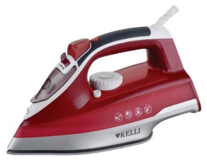 Изображение Утюг Kelli KL-1622 (2200 Вт/красный, черный)