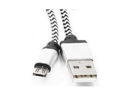 Изображение Кабель соединительный Gembird CC-mUSB2sr1m USB 2.0 A Micro USB 2.0 B серебристый 1 м