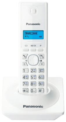 Изображение Радиотелефон Panasonic KX-TG1711RUW,белый (трубка, база)