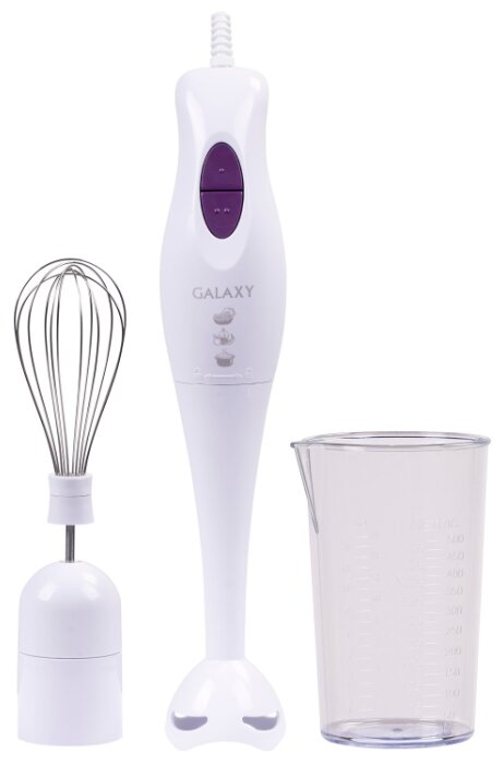 Изображение Блендер Galaxy GL2123 (погружной/300 Вт/фиолетовый, белый)