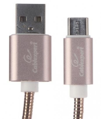 Изображение Кабель соединительный Gembird CC-G-USBC02Cu-1.8M  USB 2.0 A USB 3.0 C золотистый 1,8 м