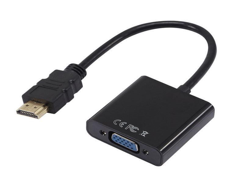 Изображение Переходник Orient C050 HDMI-VGA (черный) (0,2 м)