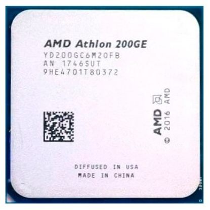 Изображение Процессор AMD Athlon 200GE Raven Ridge  (3200 МГц, AM4) (OEM)