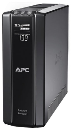 Изображение ИБП APC Back-UPS Pro BR1500G-RS (интерактивный 865 Вт  ступенчатая аппроксимация синусоиды)