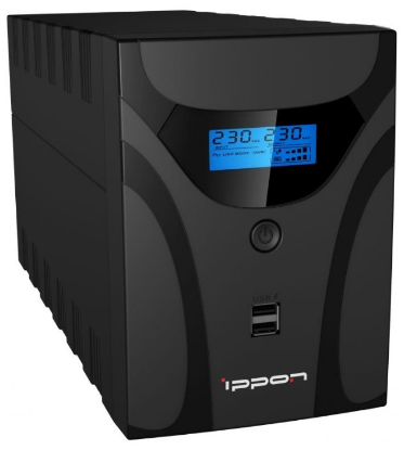 Изображение ИБП IPPON Smart Power Pro II 1600 (интерактивный 960 Вт  ступенчатая аппроксимация синусоиды)