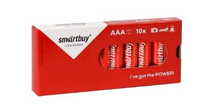 Изображение Батарейка SmartBuy LR03/10 box (SBBA-3A10BX) (AAA (R03,286,LR03) 1,5 В  щелочная (алкалиновая))