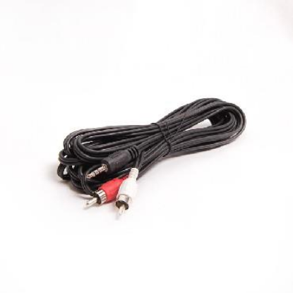 Изображение Кабель соединительный Сигнал 3,5Дж-2RCA 1122 3.5 mm jack-RCA x2 (черный) (3 м)