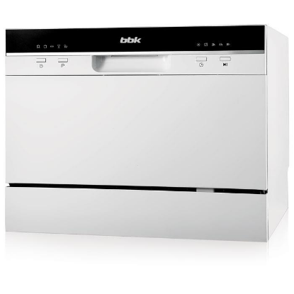 Изображение Посудомоечная машина BBK 55-DW011 (компактная, 6 комплектов, белый)