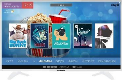 Изображение Телевизор Asano 28LH7011T 28" 720p HD Smart TV белый