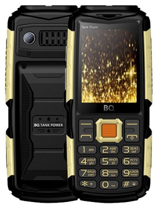 Изображение Мобильный телефон BQ 2430 Tank Power,золотистый, черный