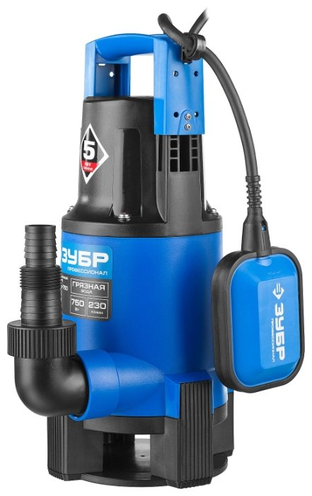 Изображение Погружной дренажный ЗУБР НПГ-Т3-750 750 Вт  8 м грязная)