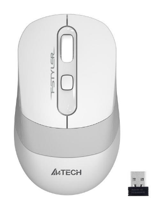 Изображение Мышь A4Tech Fstyler FG10 серый, белый