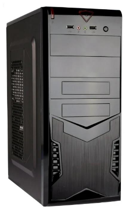 Изображение Корпус ExeGate CP-604 (mATX, ATX, черный, 350 Вт)/()