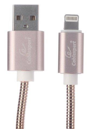 Изображение Кабель соединительный Gembird CC-G-APUSB02Cu-1.8M USB 2.0 A Lightning 8P золотистый 1,8 м