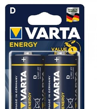 Изображение Батарейка Varta LR20 D BL2 ENERGY ALKALINE (D (R20,LR20,А373) 1,5 В  щелочная (алкалиновая))