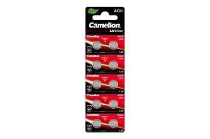 Изображение Батарейка Camelion AG0-BP10 10шт/уп (LR63 (LR521,AG0,G0) 1,5 В 9 мА*час щелочная (алкалиновая))