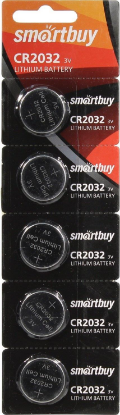 Изображение Батарейка SmartBuy CR2032/5B (SBBL-2032-5B) (CR2032 (5004LC) 3 В  Lithium)