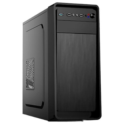 Изображение Корпус ExeGate XP-332 (mATX, ATX, черный, без БП)/()