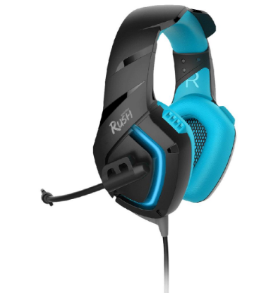 Изображение Компьютерная гарнитура SmartBuy RUSH SKYTHE синий (с проводом, полноразмерные)