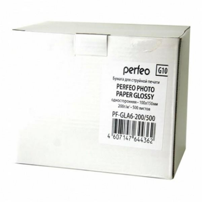 Изображение Фотобумага Perfeo PF-GLA6-200/500 (105x148 мм (A6) глянцевое)