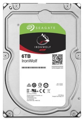 Изображение Жесткий диск 3.5" 6000 ГБ Seagate IronWolf 6TB, 5400 rpm, 256 МБ