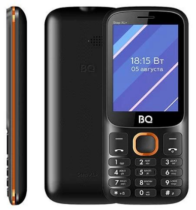 Изображение Мобильный телефон BQ 2820 Step XL+,оранжевый, черный