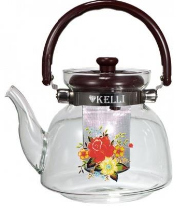 Изображение Чайник заварочный Kelli KL-3001 (стекло/1,2 л )