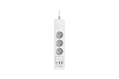 Изображение Сетевой фильтр Harper UCH-350 1,5 м, белый