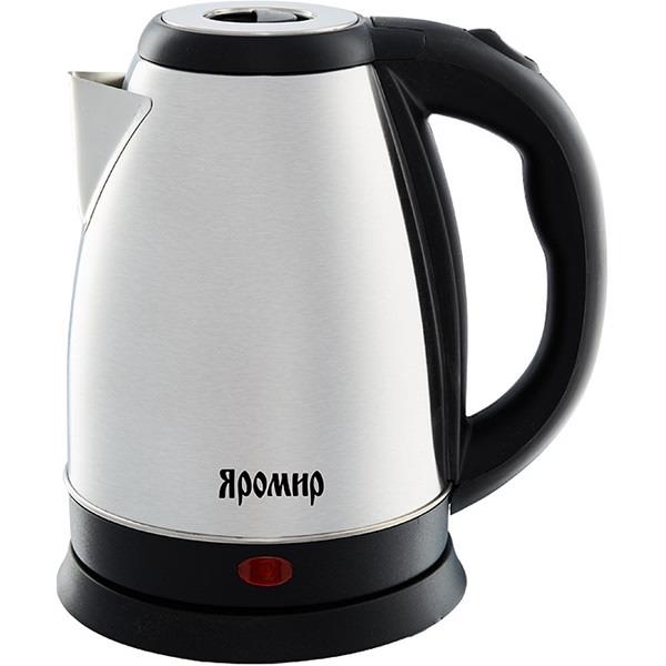 Изображение Электрический чайник Яромир ЯР-1005 (1500 Вт/1,8 л /пластик, нержавеющая сталь/черный, серебристый)