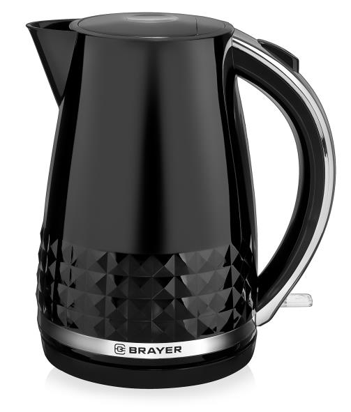 Изображение Электрический чайник Brayer BR1009 (2200 Вт/1,7 л /пластик/черный)