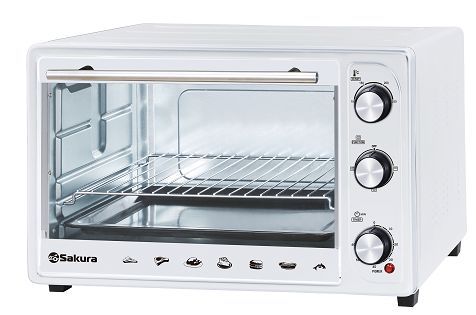 Изображение Электропечь Sakura SA-7025W (30 л /1500 Вт /белый)