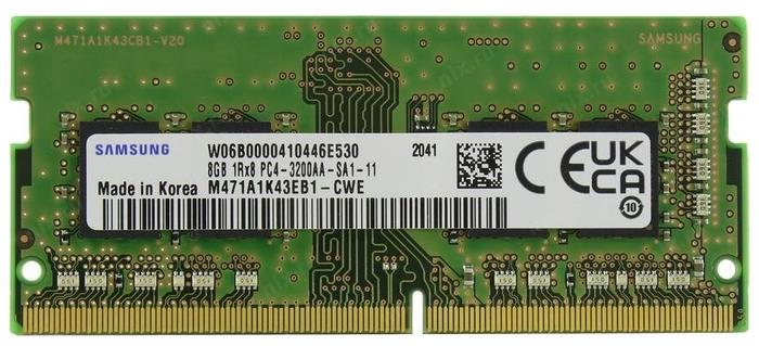 Изображение Оперативная память 8 GB DDR4 Samsung M471A1K43EB1-CWED0 (25600 МБ/с, 3200 МГц, CL22)