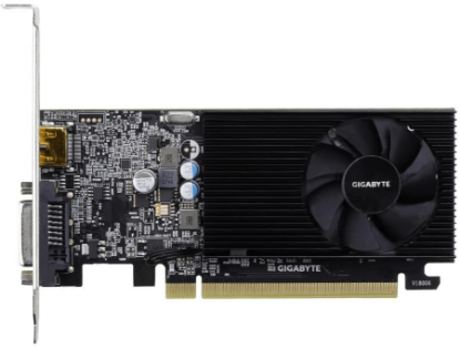 Изображение Видеокарта GIGABYTE GeForce GT 1030 Low Profile D4 2 Гб (NVIDIA GeForce GT 1030, GDDR4)/(GV-N1030D4-2GL)