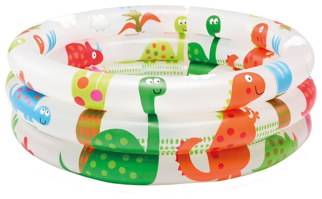 Изображение Бассейн надувной  Intex Dinosaur 3-Ring 57106