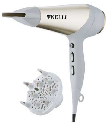 Изображение Фен Kelli KL-1125 (2400 Вт /золотистый)