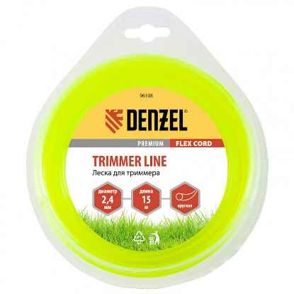Изображение Леска для триммера Denzel FLEX CORD 96108