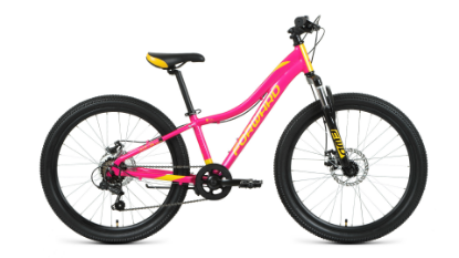 Изображение Велосипед Forward JADE 24 2.0 disc (розовый, золотой/24 "/12.0 ")-2021 года RBKW1J347005