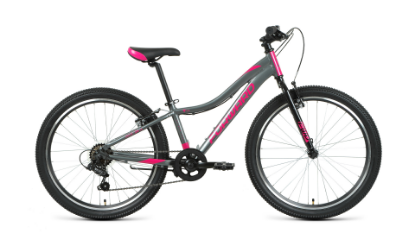 Изображение Велосипед Forward JADE 24 1.0 (серый, розовый/24 "/12.0 ")-2021 года RBKW1J347003