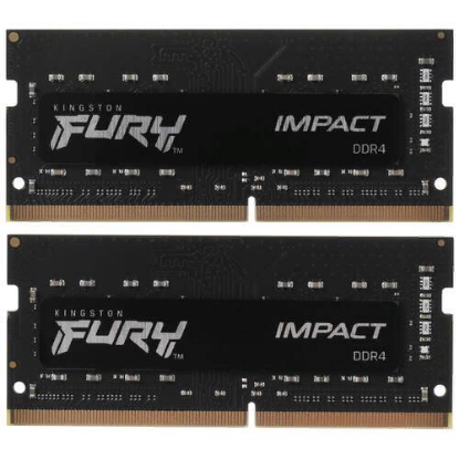 Изображение Оперативная память 2х8 GB DDR4 Kingston FURY Impact KF426S15IBK2/16 (21300 МБ/с, 2666 МГц, CL15)