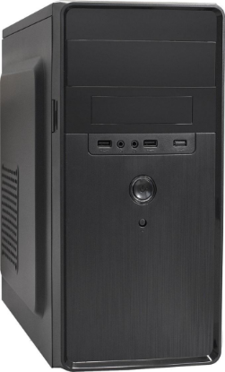 Изображение Корпус ExeGate BA-309-500W-8 (micro-ATX, черный, 500 Вт)/(EX286427RUS)