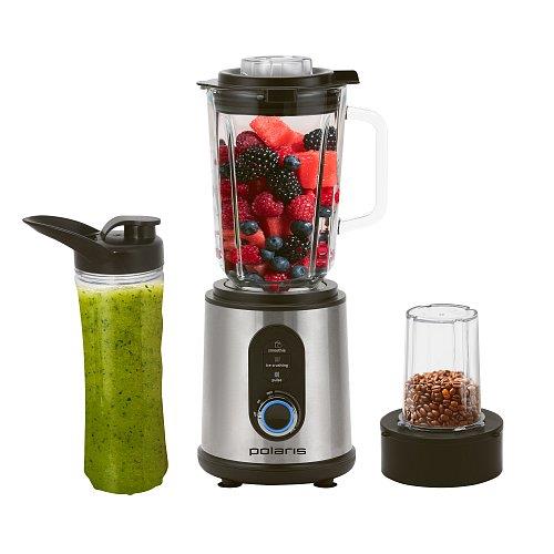 Изображение Блендер Polaris PTB1834G (стационарный/1800 Вт/серебристый, черный)